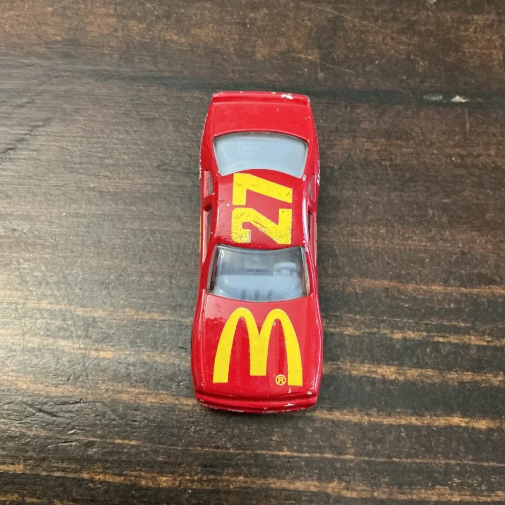 Hot Wheels 1993 McDonalds NASCAR‎ 27 Red Diecast Racing Car Vintage Toy Mattel